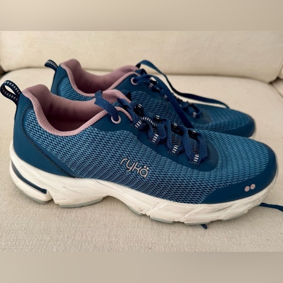 RYKA Womens Blue Walking Athletic Sneakers Size 9W - Picture 1 of 13